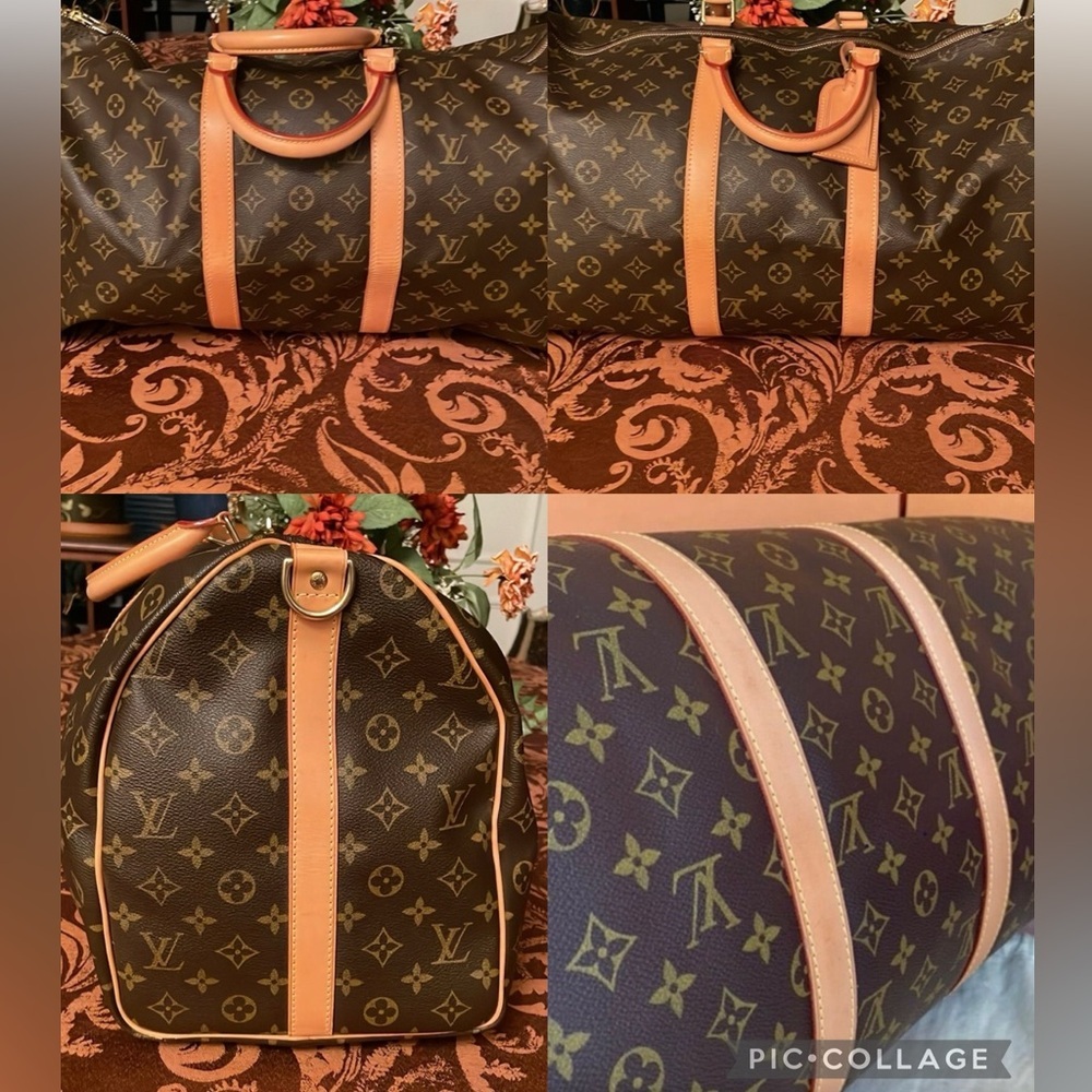 EUC Beautiful Louis Vuitton Monogram Keepall Bandolier 50 - Picture 4 of 17